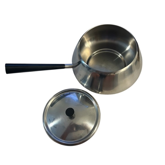 Vintage Spring Inox Swiss Fondue Pot - Mid-Century Modern Charm - Picture 5 of 10